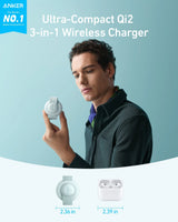 Anker MagGo Wireless Charging Station (3-in-1, Foldable Pad) - Anker - Flyclothing LLC