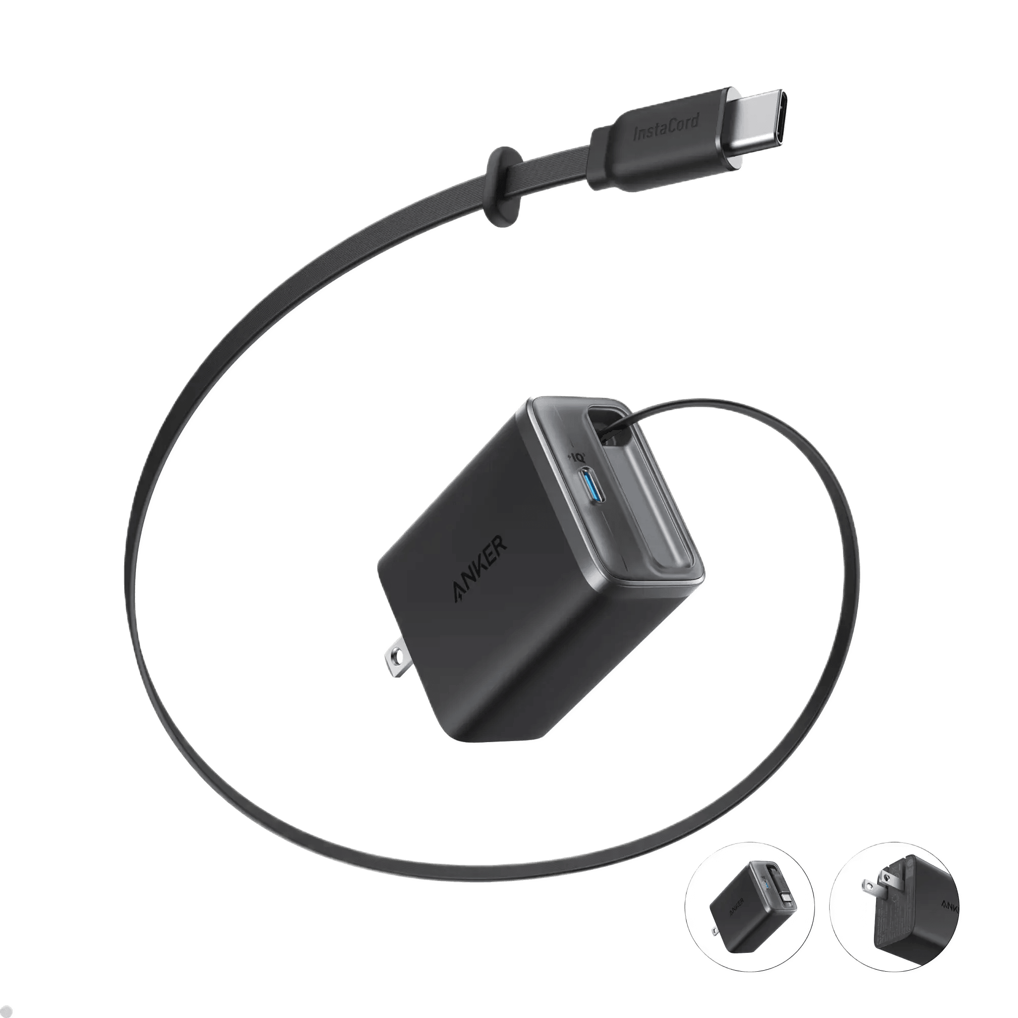 Anker Nano Charger (35W, Built-In Retractable USB-C Cable) - Anker - Flyclothing LLC