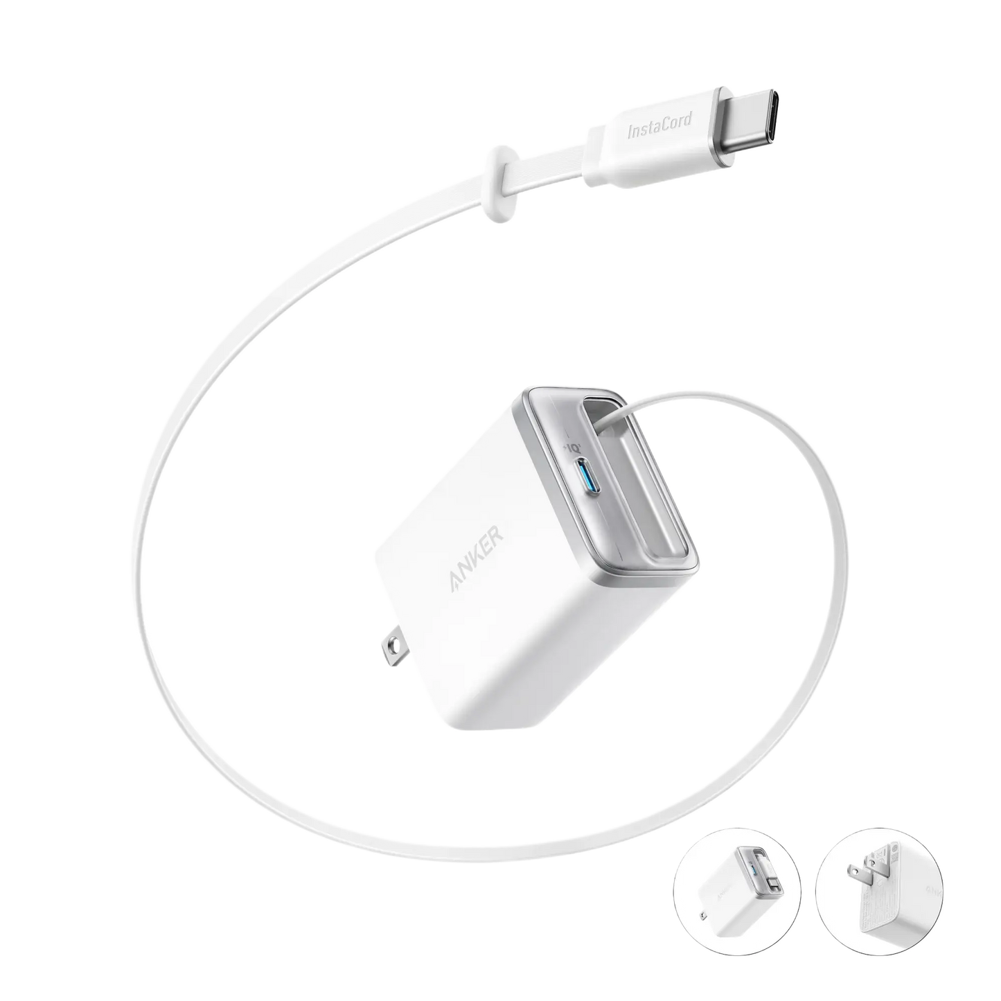 Anker Nano Charger (35W, Built-In Retractable USB-C Cable) - Anker - Flyclothing LLC