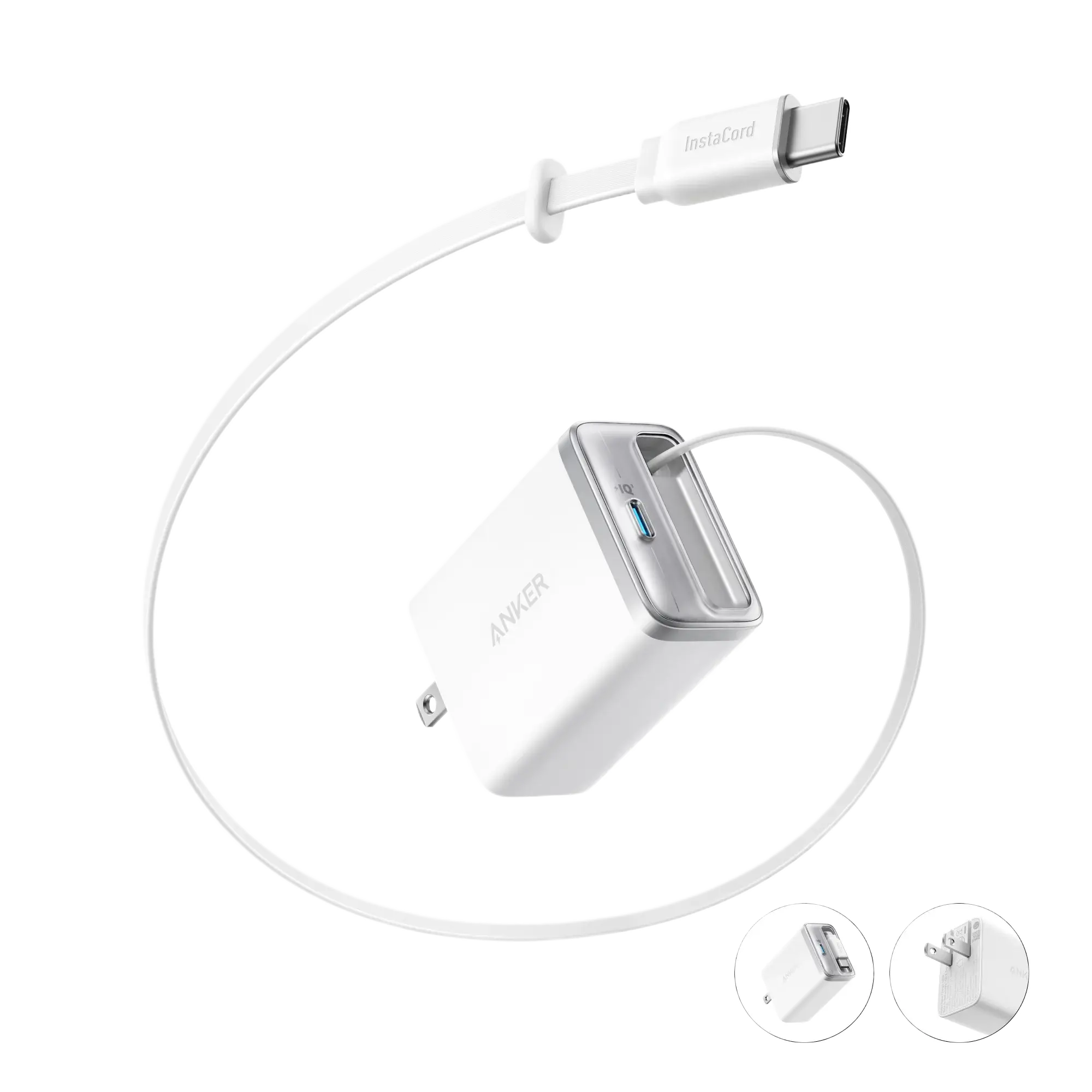Anker Nano Charger (35W, Built-In Retractable USB-C Cable) - Anker - Flyclothing LLC