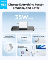 Anker Nano Charger (35W, Built-In Retractable USB-C Cable) - Anker - Flyclothing LLC