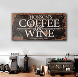 Coffee and Wine Sign III - Tailored Canvases - Flyclothing LLC