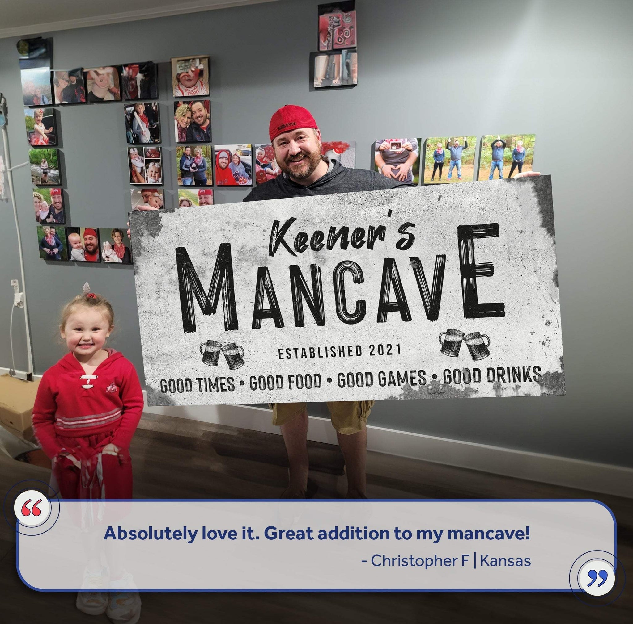 Good Times Man Cave Sign III - Tailored Canvases - Flyclothing LLC