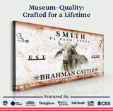 Brahman Cattle Sign II - Tailored Canvases - Flyclothing LLC