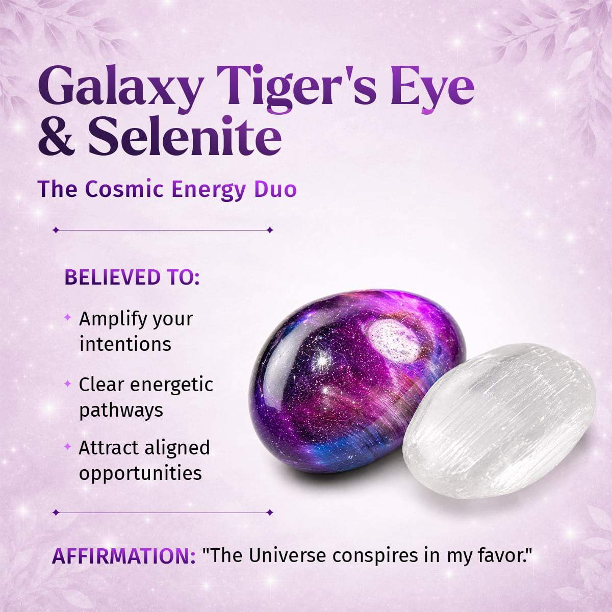 Cosmic Energy Amplifier - Galaxy Tiger’s Eye Bracelet - Conscious Items - Flyclothing LLC