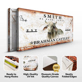 Brahman Cattle Sign II - Tailored Canvases - Flyclothing LLC