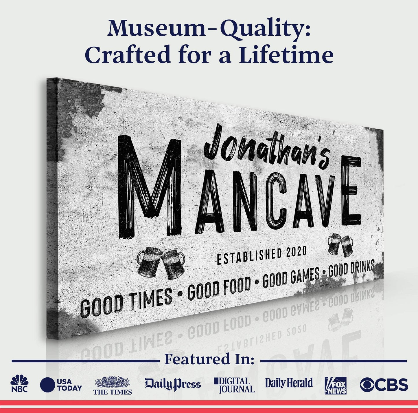 Good Times Man Cave Sign III - Tailored Canvases - Flyclothing LLC