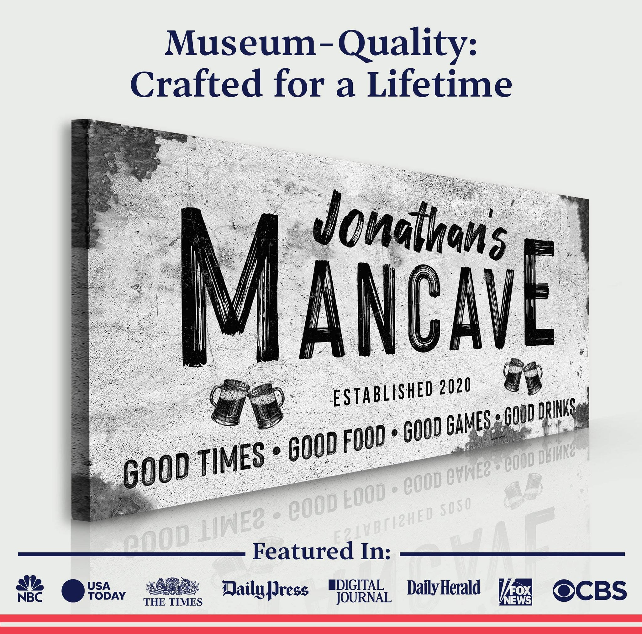 Good Times Man Cave Sign III - Tailored Canvases - Flyclothing LLC