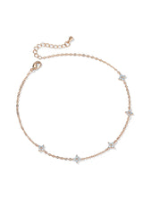 Blue Flower Anklet - Wimsico - Flyclothing LLC
