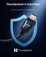 Anker Prime Thunderbolt 5 Cable (3.3 ft / 1.7 ft, 80 Gbps, 240W) - Anker - Flyclothing LLC