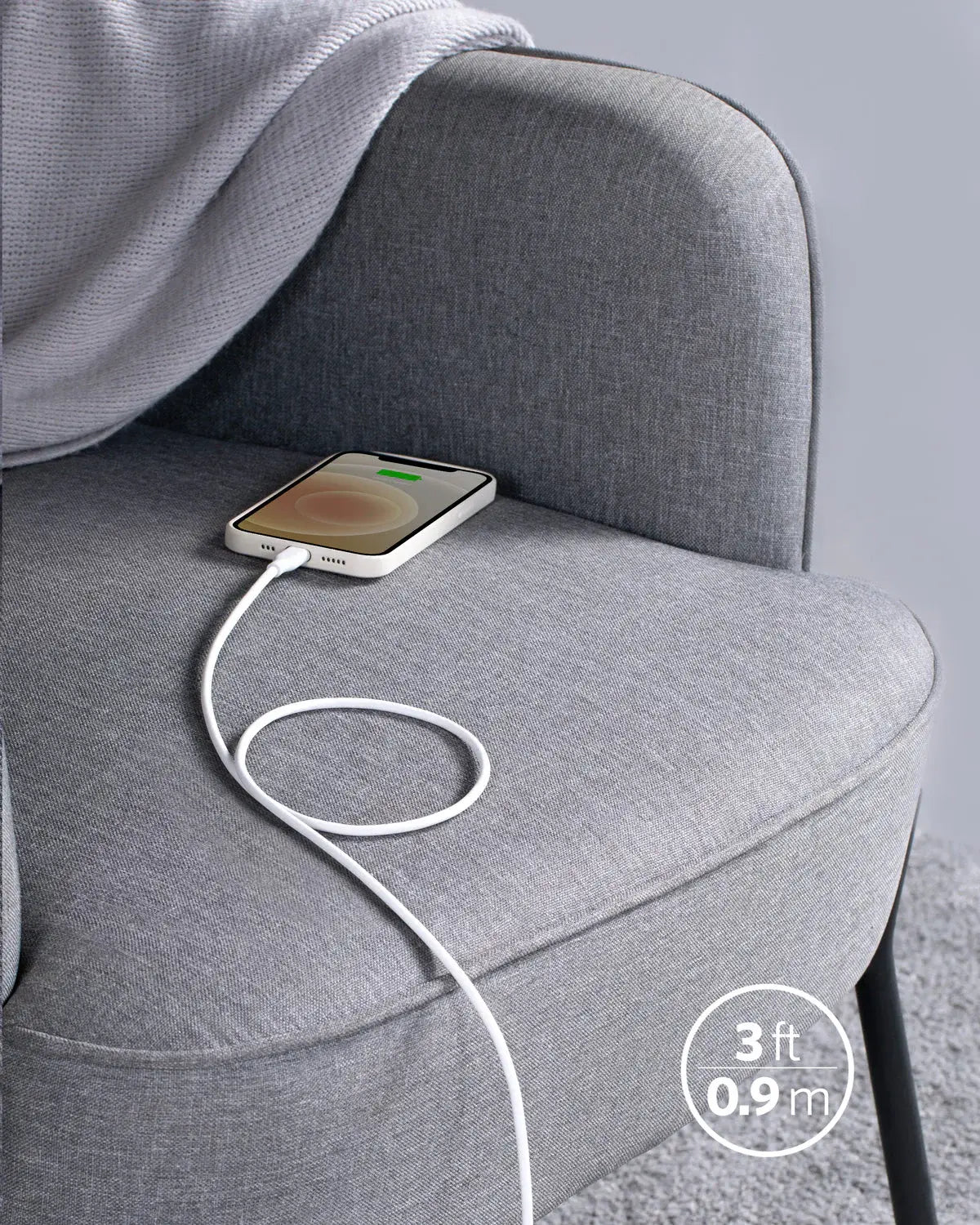 Anker <b>641</b> USB-C to Lightning Cable (Flow, 3 ft Silicone) - Anker - Flyclothing LLC
