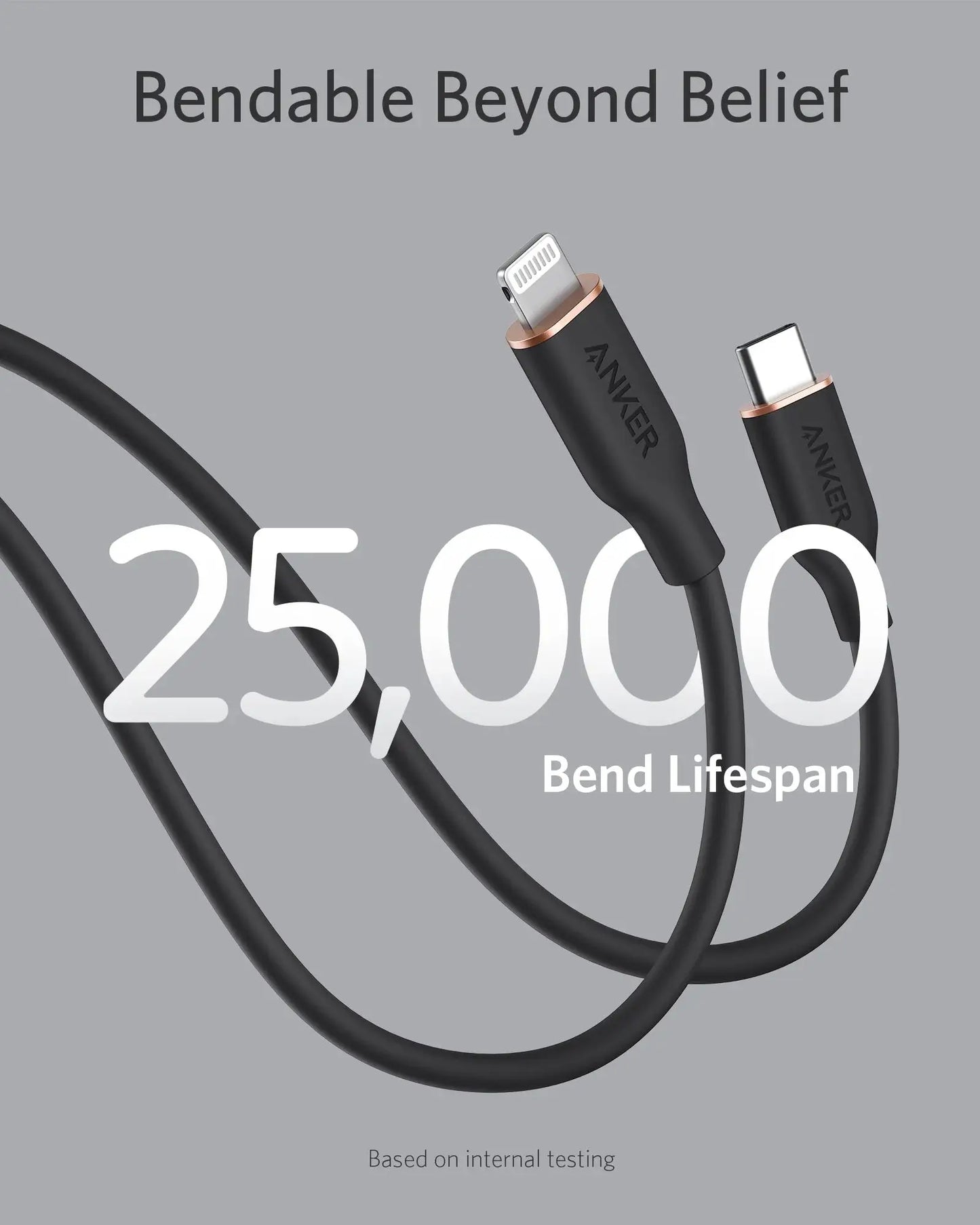 Anker <b>641</b> USB-C to Lightning Cable (Flow, 3 ft Silicone) - Anker - Flyclothing LLC