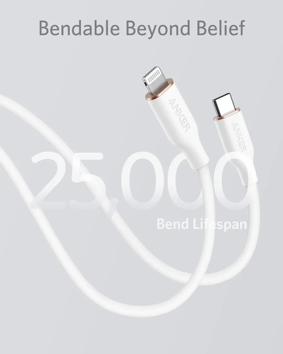 Anker <b>641</b> USB-C to Lightning Cable (Flow, 3 ft Silicone) - Anker - Flyclothing LLC