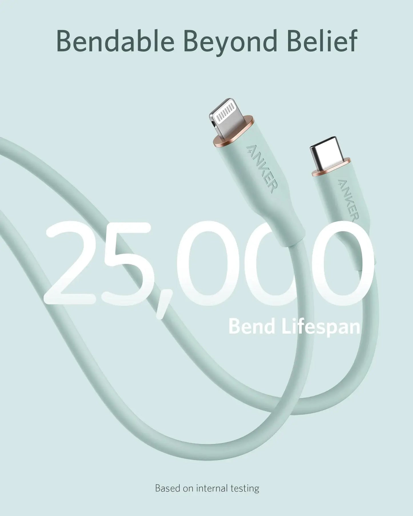 Anker <b>641</b> USB-C to Lightning Cable (Flow, 3 ft Silicone) - Anker - Flyclothing LLC