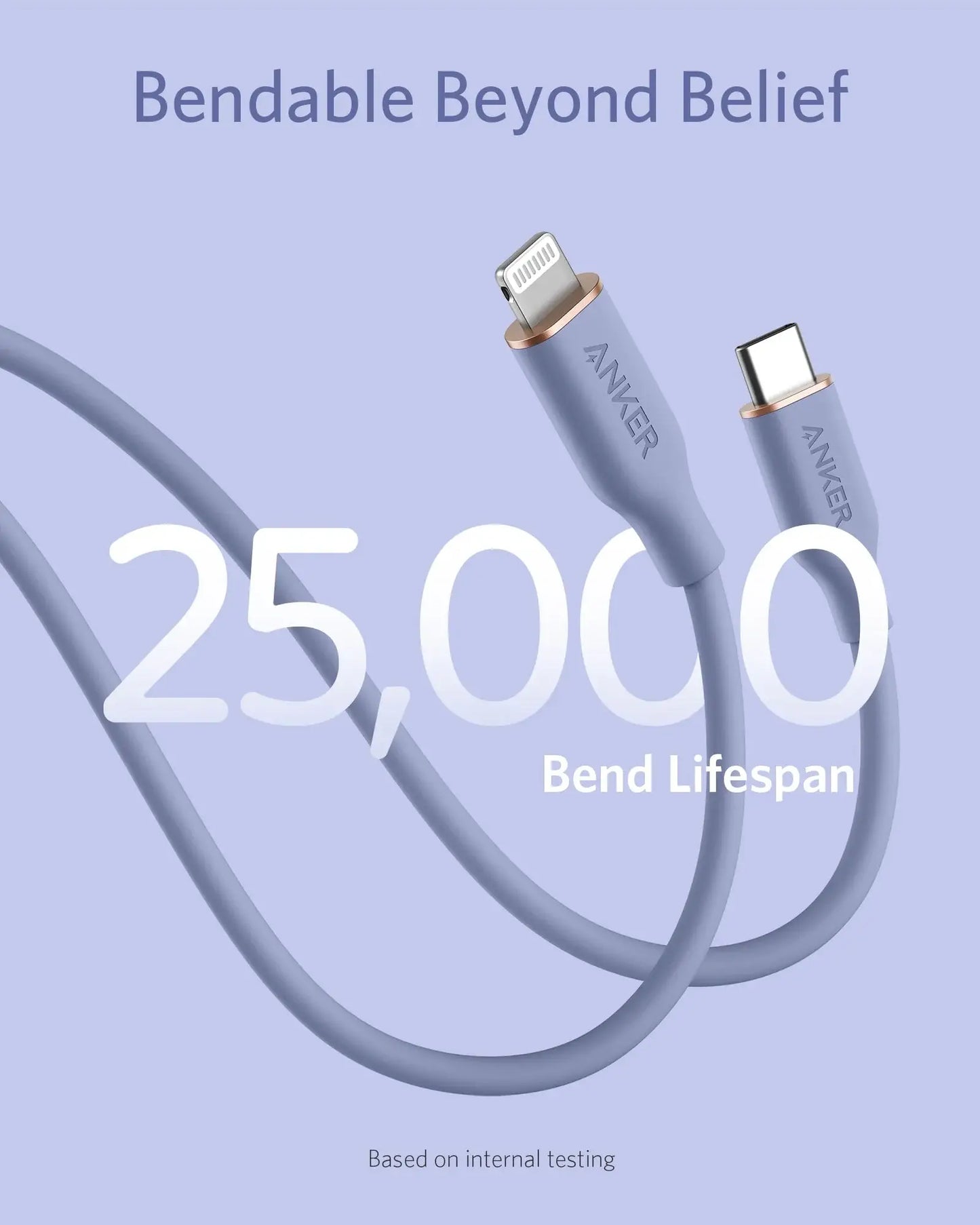 Anker <b>641</b> USB-C to Lightning Cable (Flow, 3 ft Silicone) - Anker - Flyclothing LLC