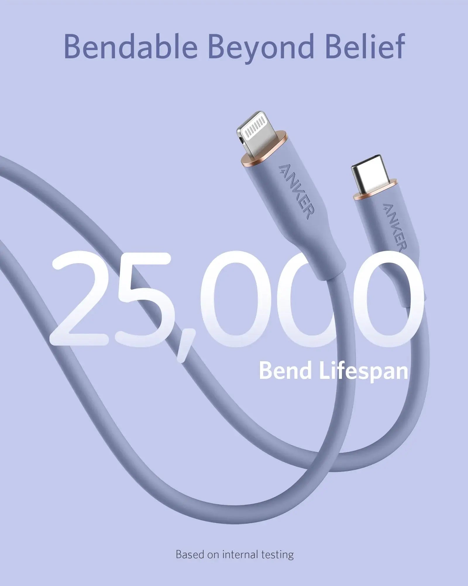 Anker <b>641</b> USB-C to Lightning Cable (Flow, 3 ft Silicone) - Anker - Flyclothing LLC