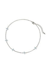Blue Flower Anklet - Wimsico - Flyclothing LLC