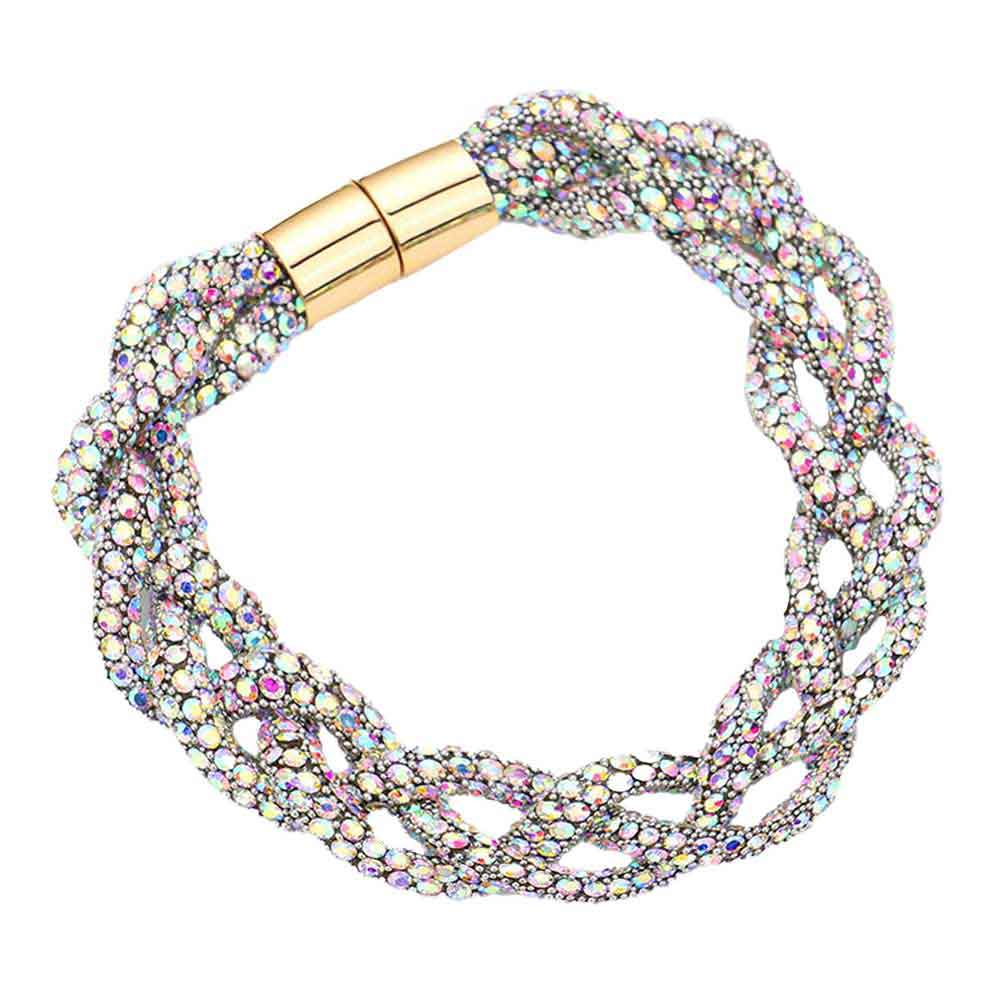 Bling Braided Magnetic Bracelet - Madeline Love - Flyclothing LLC