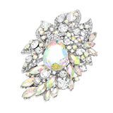 Crystal Rhinestone Petal Brooch Pendant - Madeline Love - Flyclothing LLC