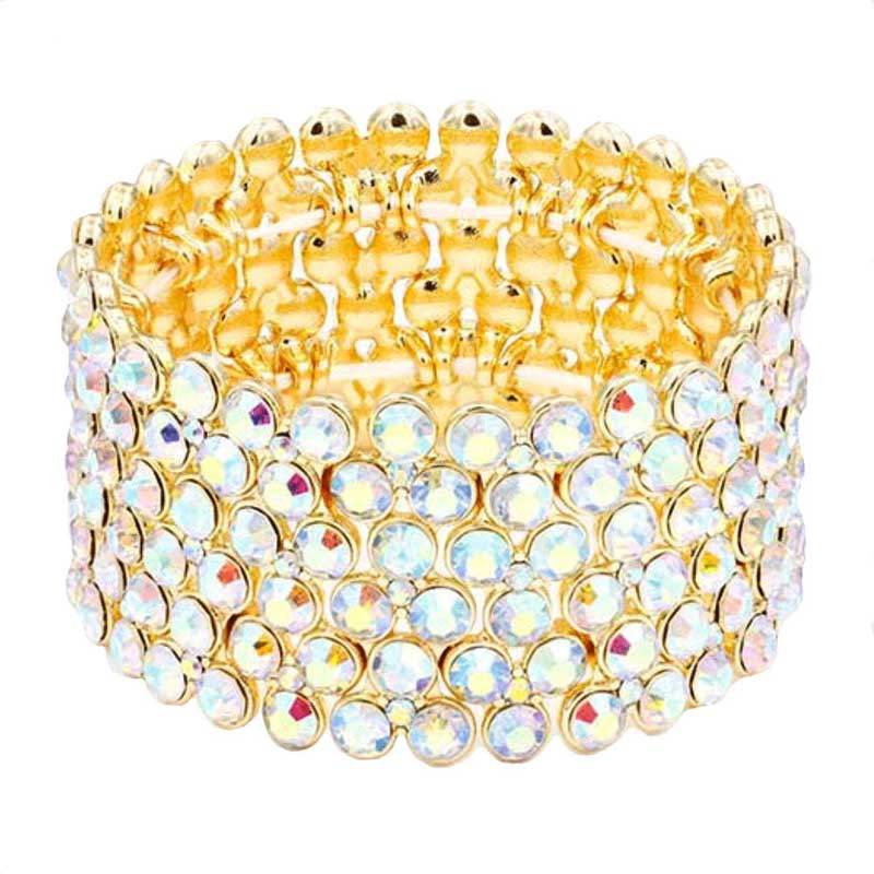 Bubble Stone Stretch Evening Bracelet - Madeline Love - Flyclothing LLC