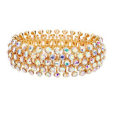 Crystal Round Bubble Stretch Evening Bracelet - Madeline Love - Flyclothing LLC