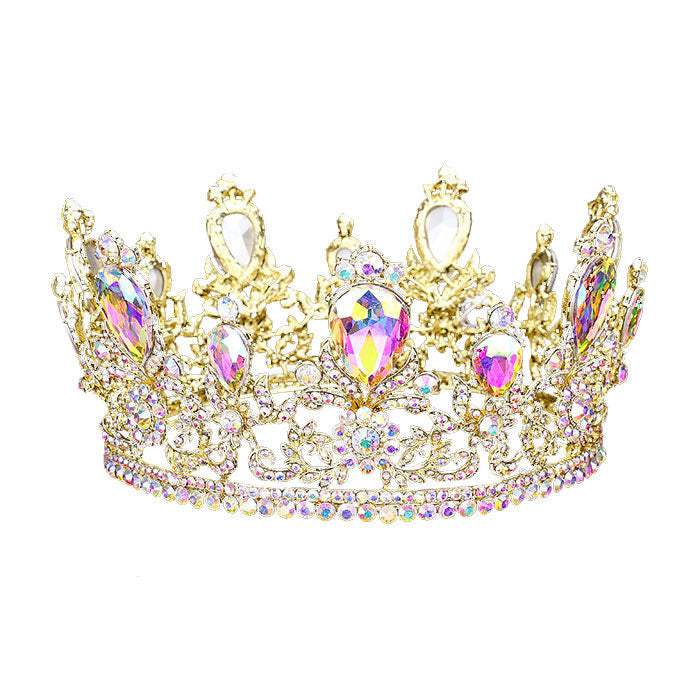 Glass Crystal Pageant Queen Tiara - Madeline Love - Flyclothing LLC