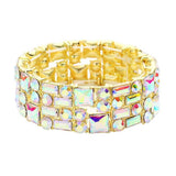 Multi Stone Stretch Evening Bracelet - Madeline Love - Flyclothing LLC