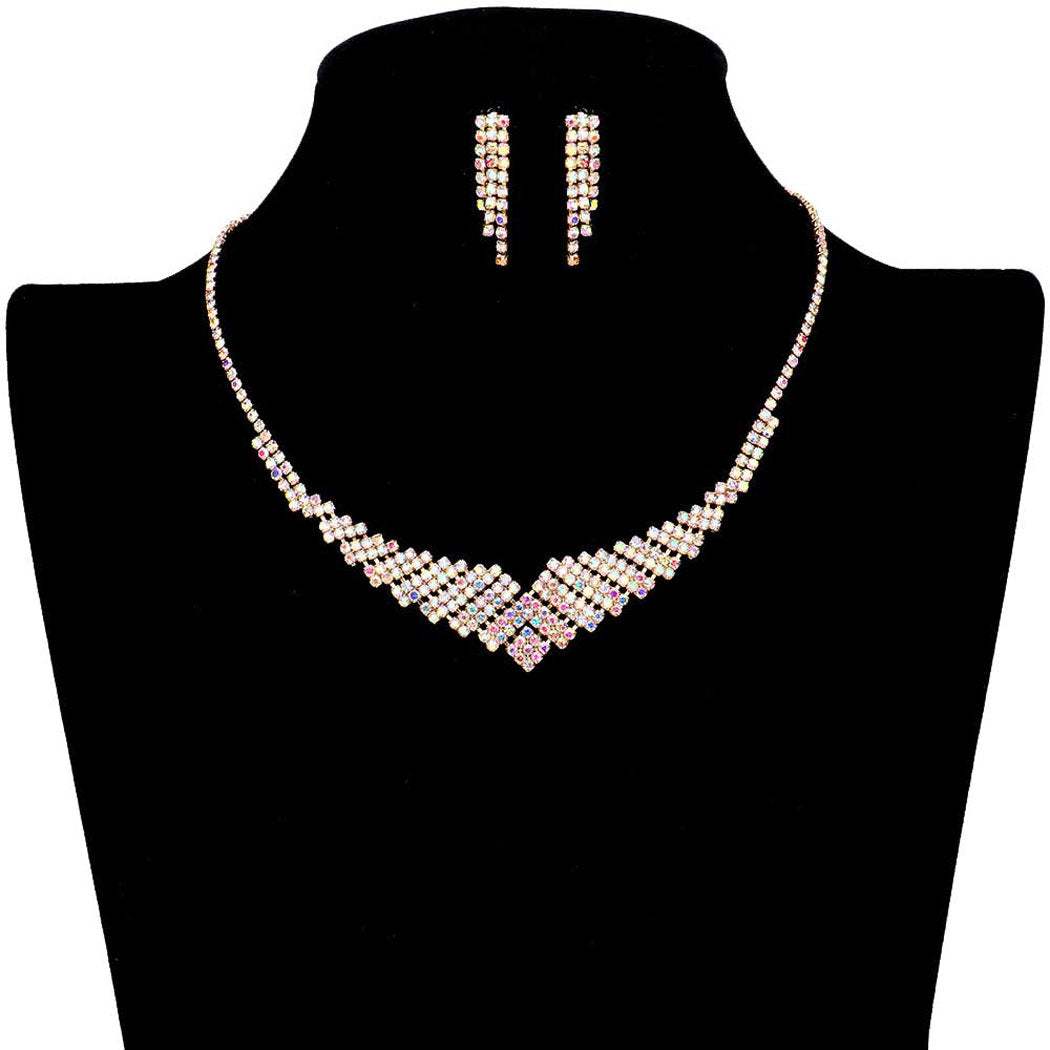 Rhinestone Pave Necklace - Madeline Love - Flyclothing LLC