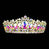 Teardrop Stone Accented Crown Tiara - Madeline Love - Flyclothing LLC