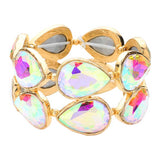 Teardrop Stone Stretch Evening Bracelet - Madeline Love - Flyclothing LLC
