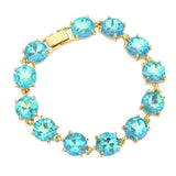 Round Stone Link Evening Bracelet - Madeline Love - Flyclothing LLC