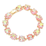 Round Stone Link Evening Bracelet - Madeline Love - Flyclothing LLC