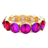 Round Stone Stretch Evening Bracelet - Madeline Love - Flyclothing LLC