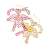 Christmas Cane Metal Cutout Dangle Earrings - Madeline Love - Flyclothing LLC