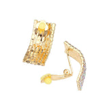 Trendy Crystal Rhinestone Pave Collar Necklace Earring Set - Madeline Love - Flyclothing LLC