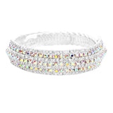 Rhinestone Pave Evening Bracelet - Madeline Love - Flyclothing LLC