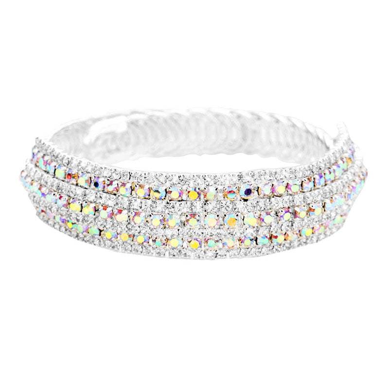 Rhinestone Pave Evening Bracelet - Madeline Love - Flyclothing LLC