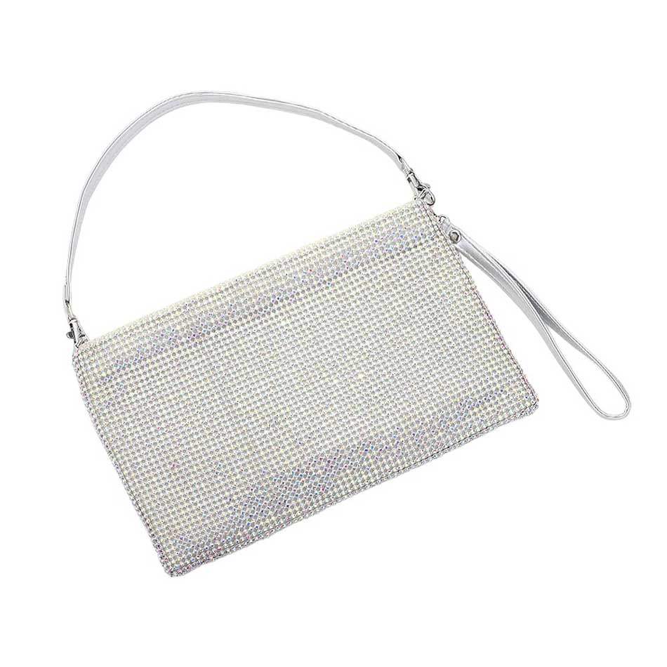 Bling Flat Clutch Crossbody Bag - Madeline Love - Flyclothing LLC