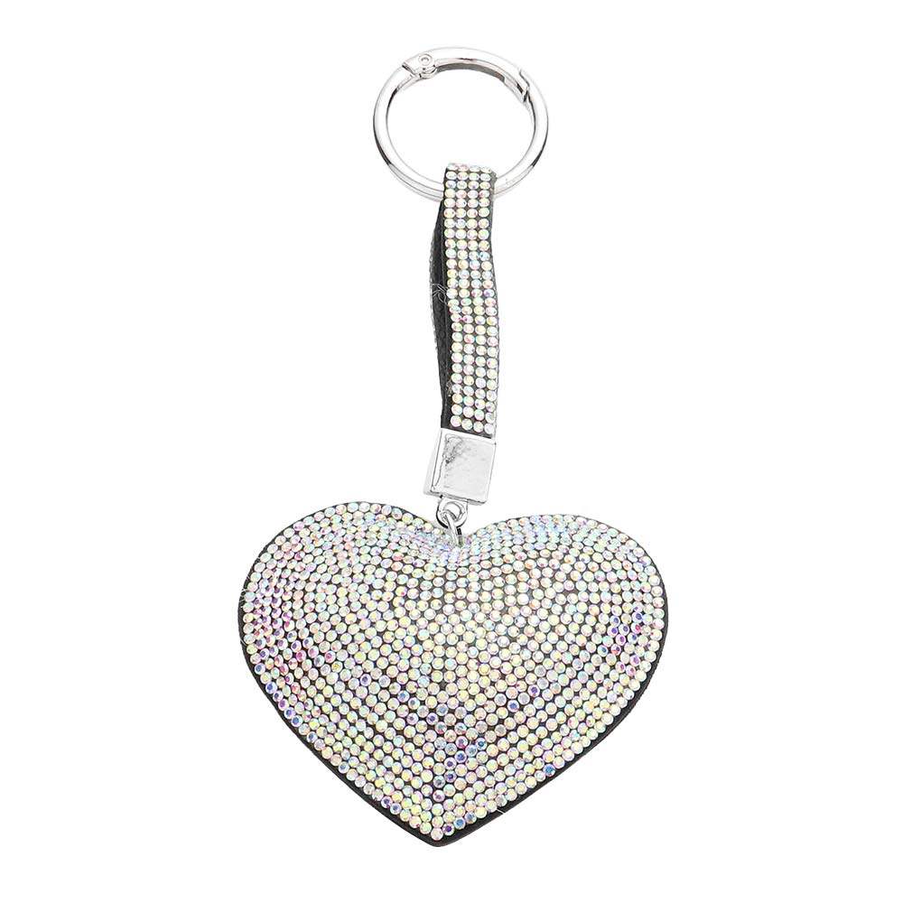 Bling Heart Bag Charm Key Chain - Madeline Love - Flyclothing LLC