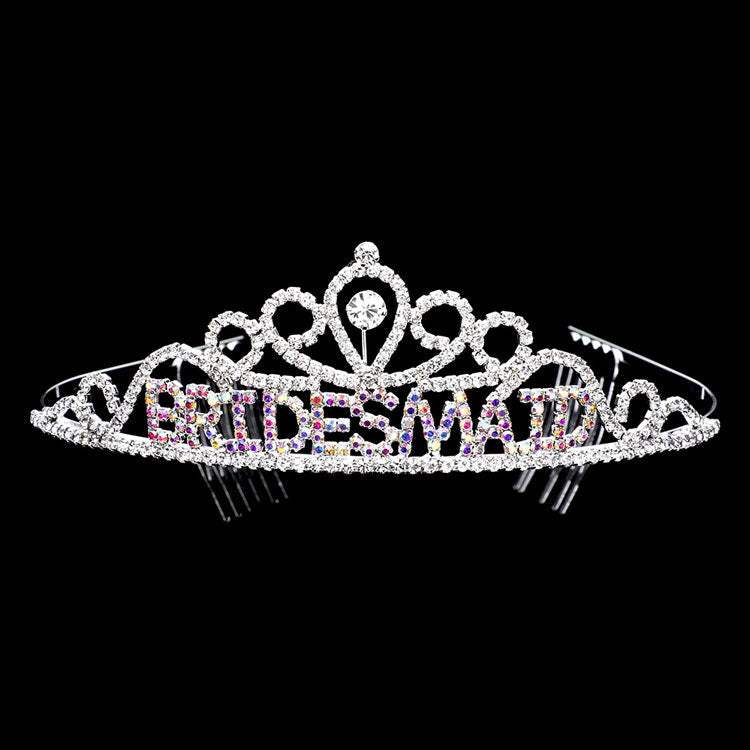 Bridesmaid Rhinestone Pave Party Tiara - Madeline Love - Flyclothing LLC