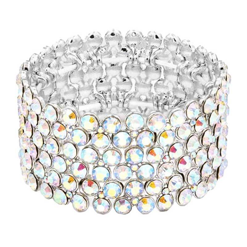 Bubble Stone Stretch Evening Bracelet - Madeline Love - Flyclothing LLC
