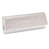 Crystal Cover Shimmery Evening Clutch Bag Metal Chain Strap - Madeline Love - Flyclothing LLC