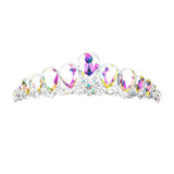 Crystal Glass Teardrop Cluster Princess Tiara - Madeline Love - Flyclothing LLC