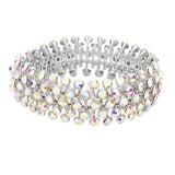 Crystal Round Bubble Stretch Evening Bracelet - Madeline Love - Flyclothing LLC