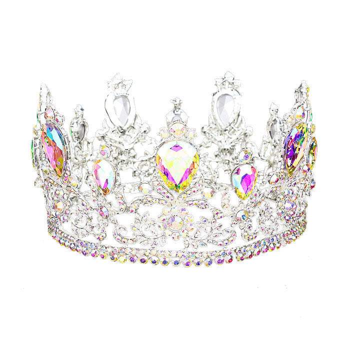 Glass Crystal Pageant Queen Tiara - Madeline Love - Flyclothing LLC