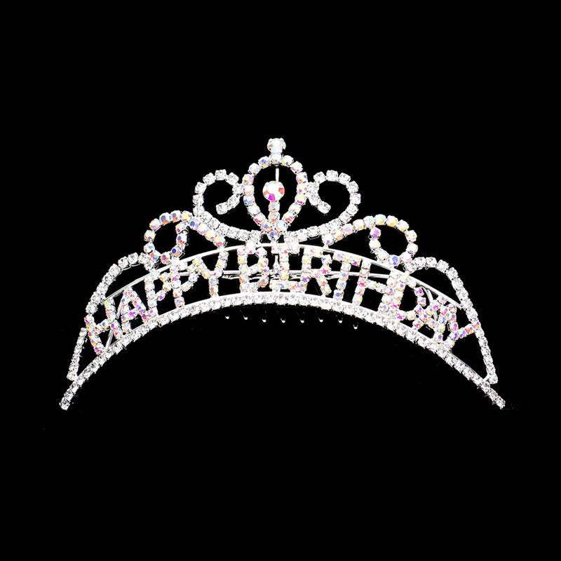Happy Birthday Rhinestone Party Tiara - Madeline Love - Flyclothing LLC