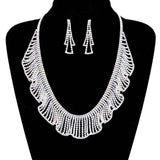 Rhinestone Crystal Bib Necklace - Madeline Love - Flyclothing LLC
