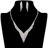 Rhinestone Fringe Necklace - Madeline Love - Flyclothing LLC