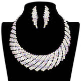 Rhinestone Tornado Collar Bib Necklace - Madeline Love - Flyclothing LLC