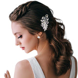 Round Teardrop Stone Accented Hair Comb - Madeline Love - Flyclothing LLC